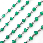 Load image into Gallery viewer, Green Onyx Wire Chain