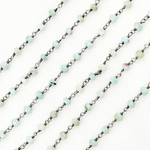 Load image into Gallery viewer, Larimar Oxidized Wire Chain.