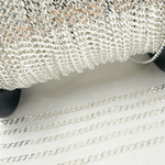 Load image into Gallery viewer, Z89SS. Sterling Silver Cuban Flat Curb Link Chain