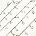 Load image into Gallery viewer, Coated Labradorite & CZ Dangle Chain