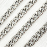 Load image into Gallery viewer, Oxidized Sterling Silver Hollow Curb Link Chain