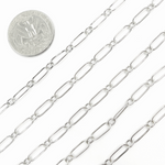 Load image into Gallery viewer, Sterling Silver Oxidized Smooth Oval Link & Round Links Chain