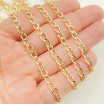 Load image into Gallery viewer, 14k Yellow Gold Filled Flat Curb Link Chain