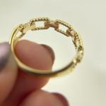 Load image into Gallery viewer, 14K Solid Gold Diamond Ring.