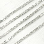 Load image into Gallery viewer, Sterling Silver Diamond Cut Oval Link Chain