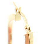 Load image into Gallery viewer, 14K Solid Gold Flat & Twisted Hoop Earrings.