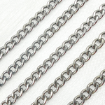 Load image into Gallery viewer, Oxidized Sterling Silver Curb Link Chain