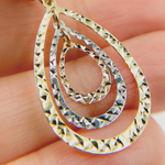 Load image into Gallery viewer, 14K Solid Gold Dangle Earring