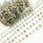 Load image into Gallery viewer, Labradorite 925 Sterling Silver Wire Chain