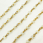 Load image into Gallery viewer, Siloni Moonstone Gold Plated Wire Chain.
