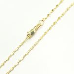Load image into Gallery viewer, 14K Solid Gold Cable and Cubes Chain