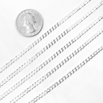 Load image into Gallery viewer, Sterling Silver Flat Curb Chain.