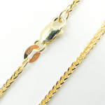 Load image into Gallery viewer, 14K Solid Gold Wheat Chain