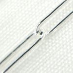 Load image into Gallery viewer, 925 Sterling Silver Paperclip Flat Link Chain.