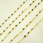 Load image into Gallery viewer, 14K Solid Gold Flat Marina Link Unfinished Chain