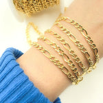 Load image into Gallery viewer, 14k Gold Filled Figaro Chain