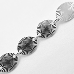 Load image into Gallery viewer, Sterling Silver Textured Oval Link Chain