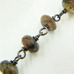 Load image into Gallery viewer, Andalusite Oxidized Wire Chain.