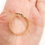 Load image into Gallery viewer, 14K Solid Gold Smooth Hoop Earrings