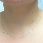 Load image into Gallery viewer, 14K Solid White Gold Singapore Chain