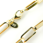 Load image into Gallery viewer, 14K Solid Gold Flat Box Link Chain