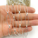 Load image into Gallery viewer, Black Rhodium Matt Sterling Silver Paperclip Chain