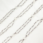 Load image into Gallery viewer, Moonstone Fancy Oxidized Wire Chain.