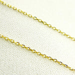 Load image into Gallery viewer, 14K Solid Yellow Gold Diamond Cut Cable Link Chain