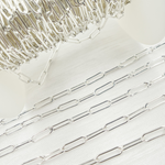 Load image into Gallery viewer, 4002SS. Sterling Silver Paperclip Chain