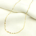 Load image into Gallery viewer, 14K Solid Yellow Flat Marina Link Chain