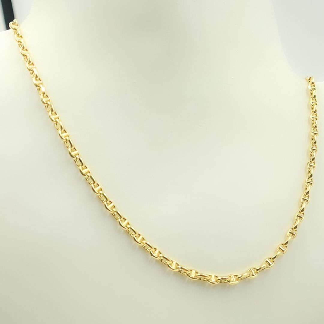 14K Solid Yellow Gold Gucci Style Link Chain