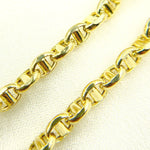 Load image into Gallery viewer, 14K Solid Yellow Gold Diamond Cut Marina Style Link Bracelet