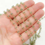 Load image into Gallery viewer, Kyanite Gold Plated Wire Chain.