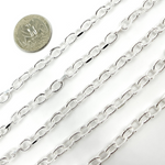 Load image into Gallery viewer, 925 Sterling Silver Twisted & Flat Oval Link Chain.