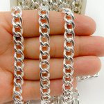 Load image into Gallery viewer, Sterling Silver Curb Link Chain