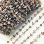 Load image into Gallery viewer, Andalusite Oxidized Wire Chain.