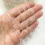 Load image into Gallery viewer, 925 Sterling Silver Paperclip Chain.
