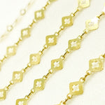 Load image into Gallery viewer, Gold Plated 925 Sterling Silver Flat Rhomb Link Chain.