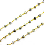 Load image into Gallery viewer, Silverite Roundel Shape Wire Wrapped Chain
