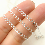Load image into Gallery viewer, Z88SS. Sterling Silver Miami Flat Curb Link Chain