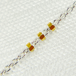 Load image into Gallery viewer, Z26GS2. 925 Sterling Silver Satellite Gold Plated 3 Cubes Chain
