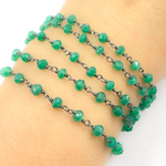 Load image into Gallery viewer, Green Onyx Wire Chain