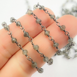 Load image into Gallery viewer, Black Moonstone Wire Chain