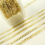 Load image into Gallery viewer, 14K Solid Gold Flat Cuban Links Chain