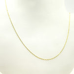 Load image into Gallery viewer, 025FCLT5. 14K Solid Yellow Gold Diamond Cut Paperclip Link Chain