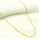 Load image into Gallery viewer, 14K Solid Yellow Gold Diamond Cut Marina Link Chain