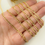 Load image into Gallery viewer, Gold Filled Flat Curb Link Chain