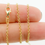 Load image into Gallery viewer, Solid Gold Rolo Chain