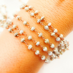 Load image into Gallery viewer, Silverite Rose Gold Plated Wire Chain.