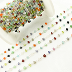 Load image into Gallery viewer, Multi Gemstone 925 Sterling Silver Wire Chain